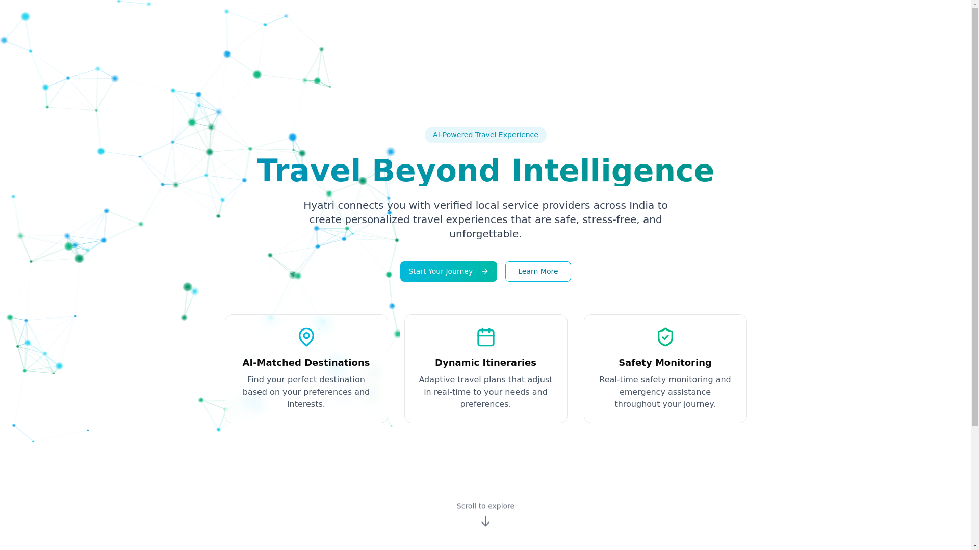 website screenshot of https://hyatri-webapp.pages.dev/