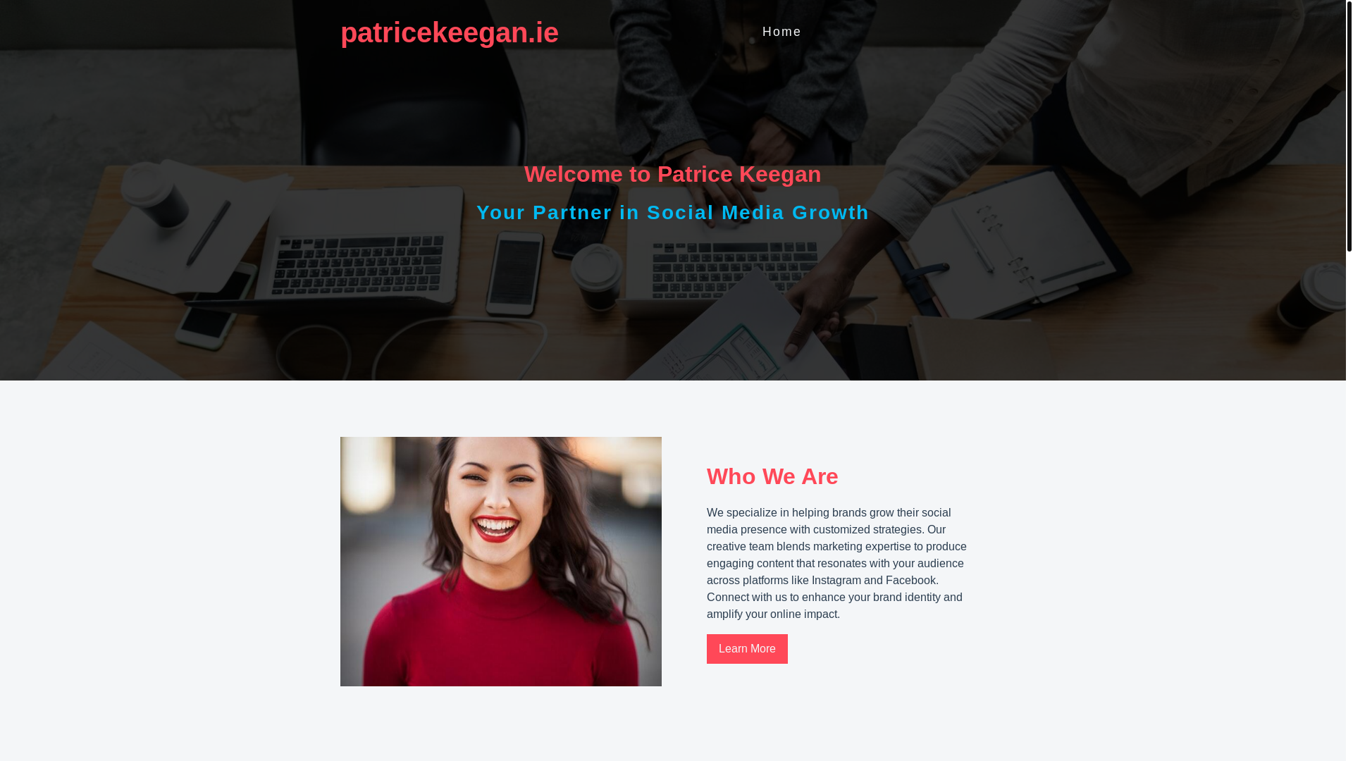 website screenshot of https://patricekeegan.ie/