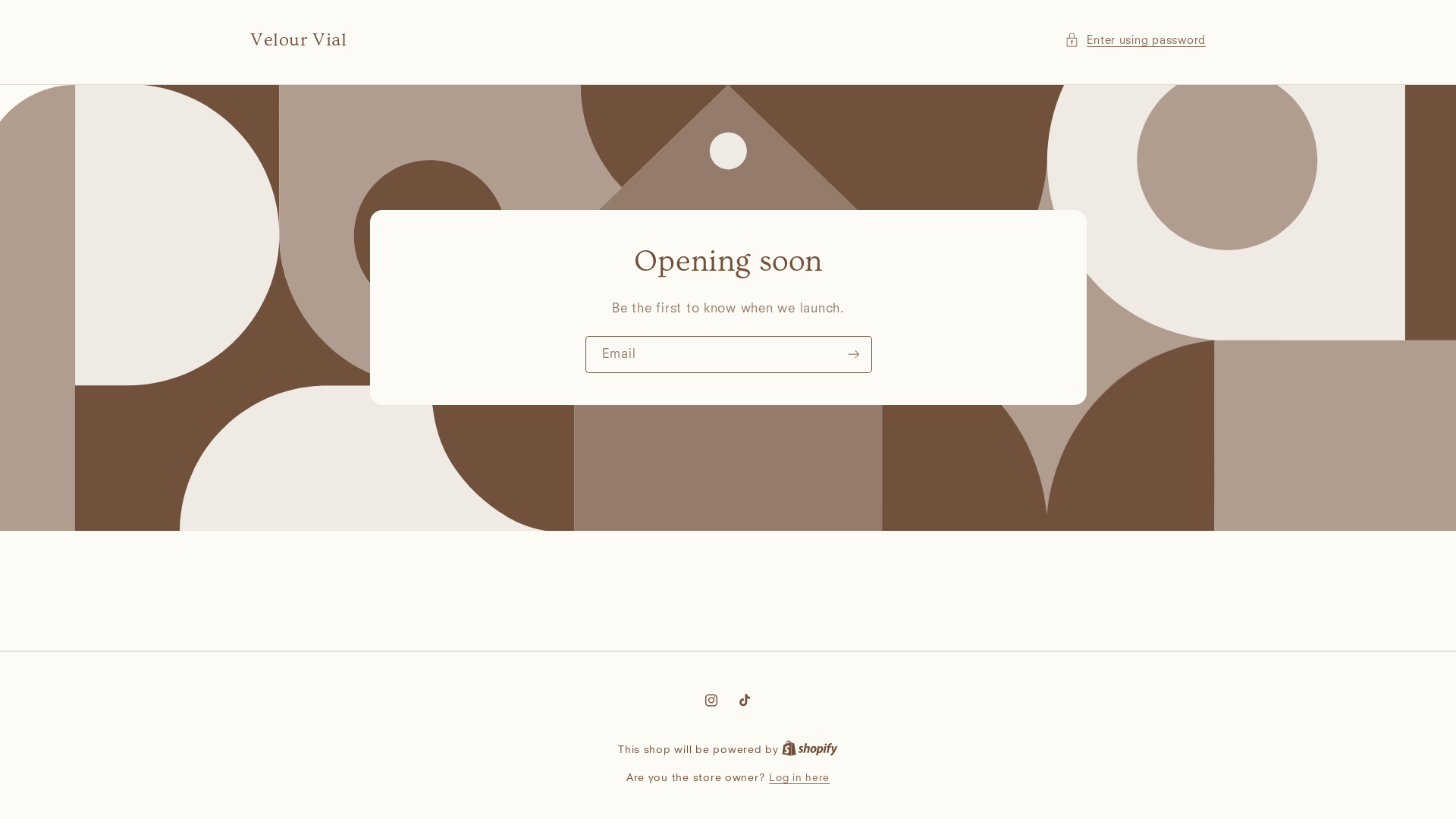 website screenshot of https://velour-vial.com/