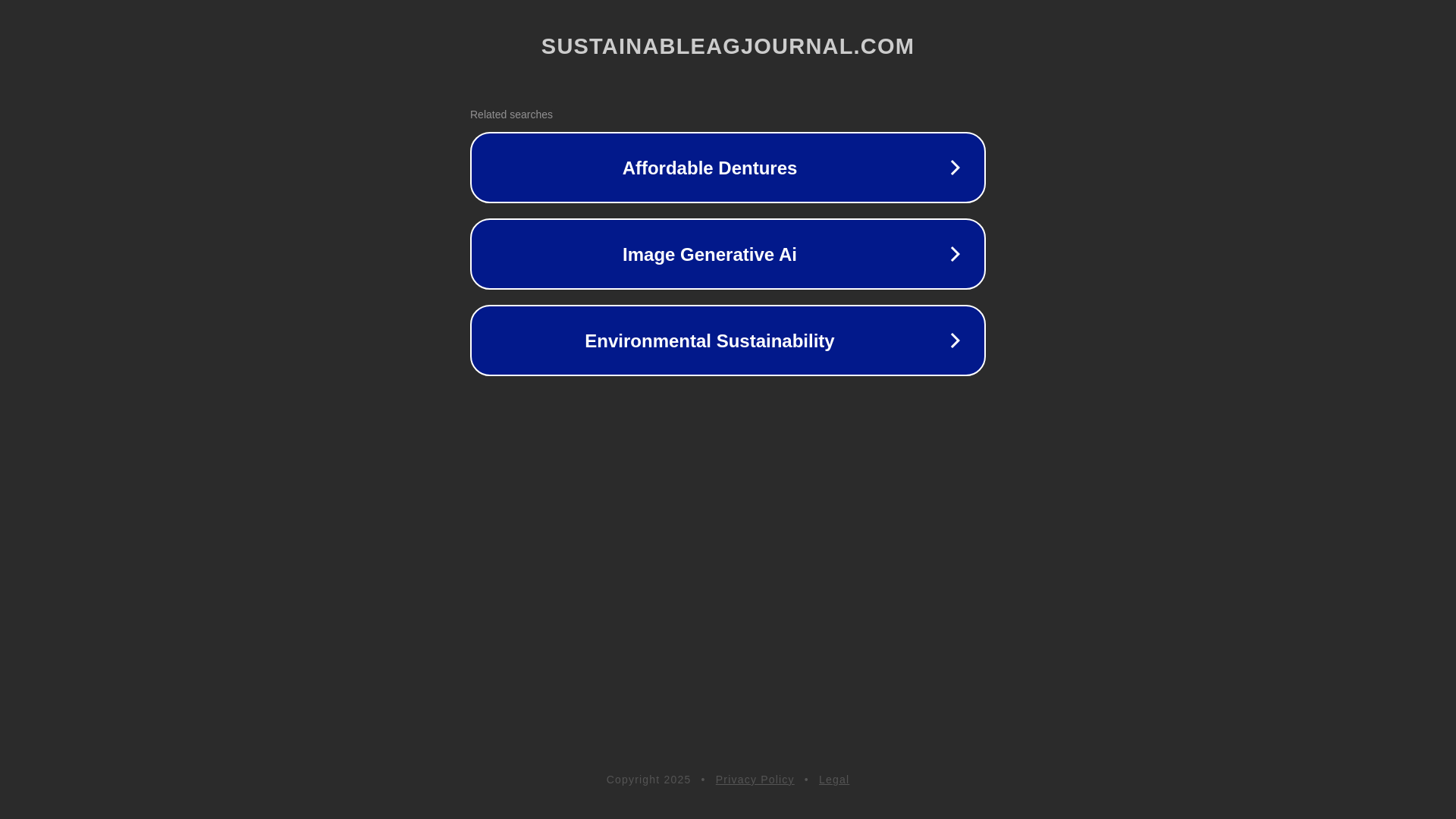 website screenshot of https://sustainableagjournal.com/