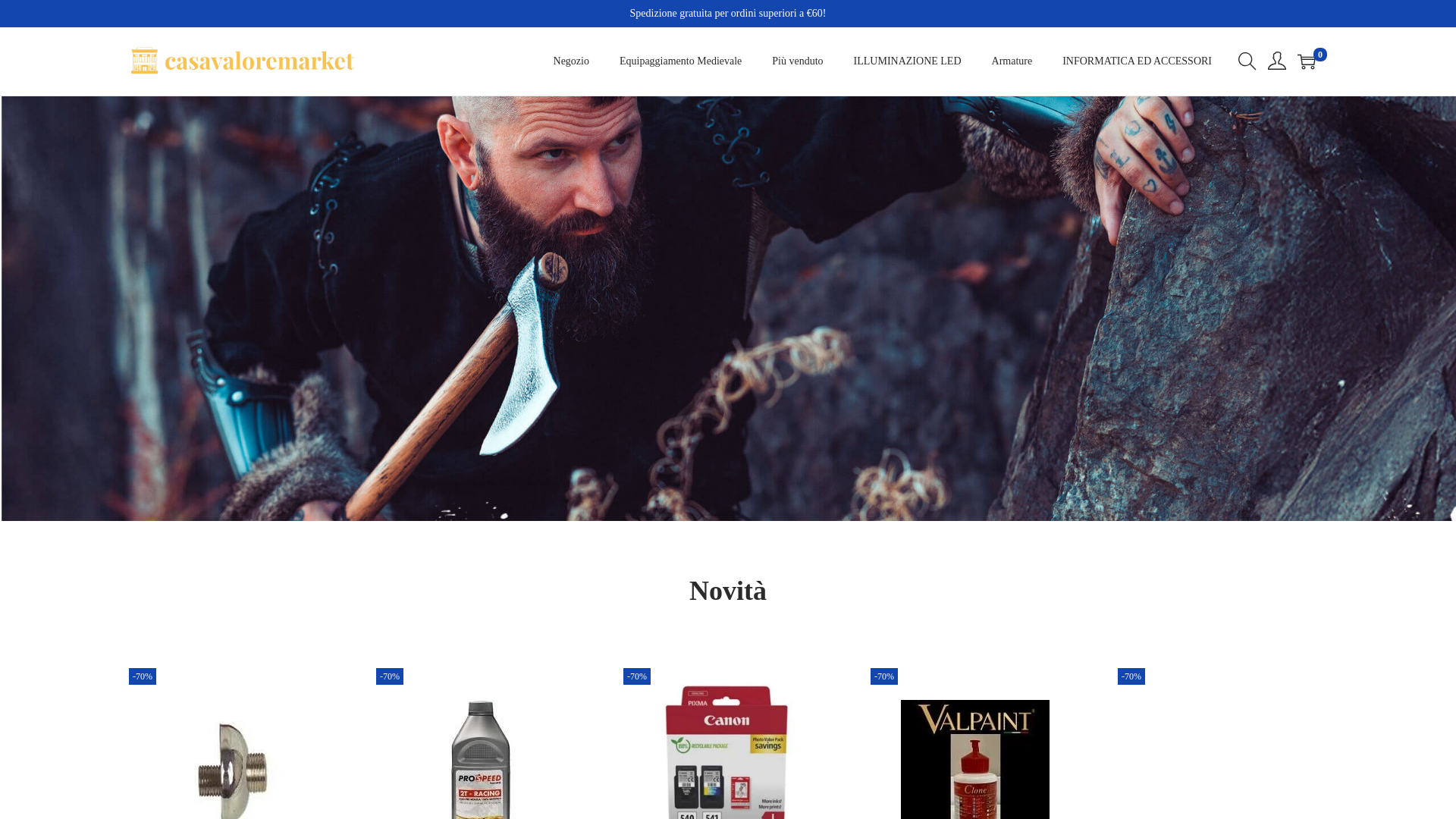 website screenshot of https://casavaloremarket.com/