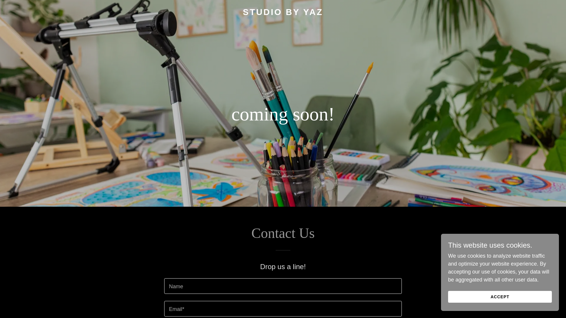 website screenshot of https://studiobyyaz.com/