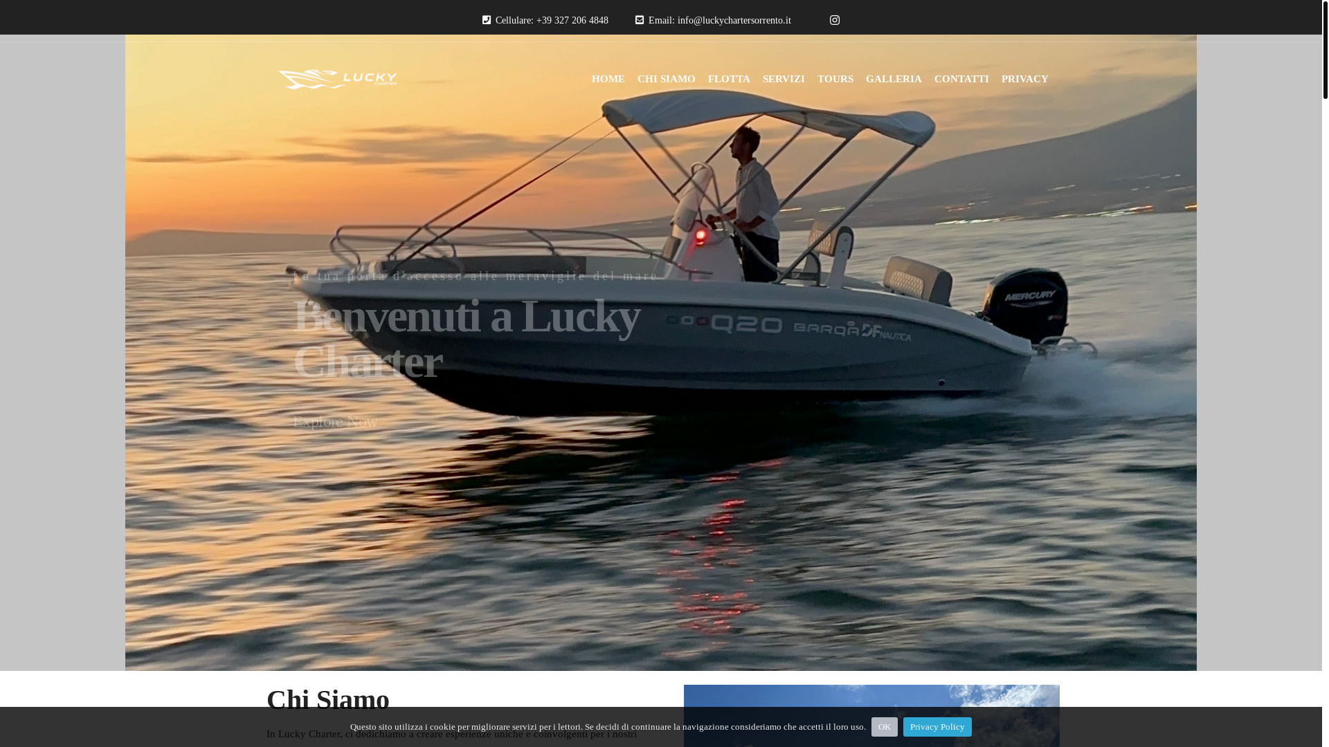 website screenshot of https://positanorentboat.it/
