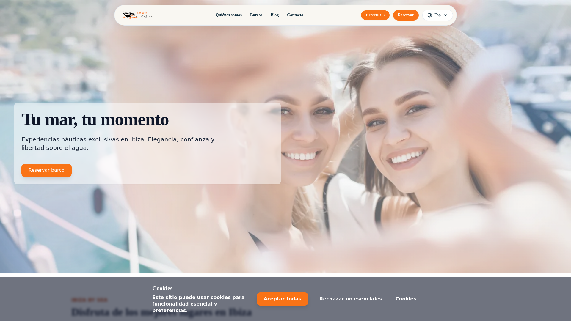 website screenshot of https://amartemarina.com/