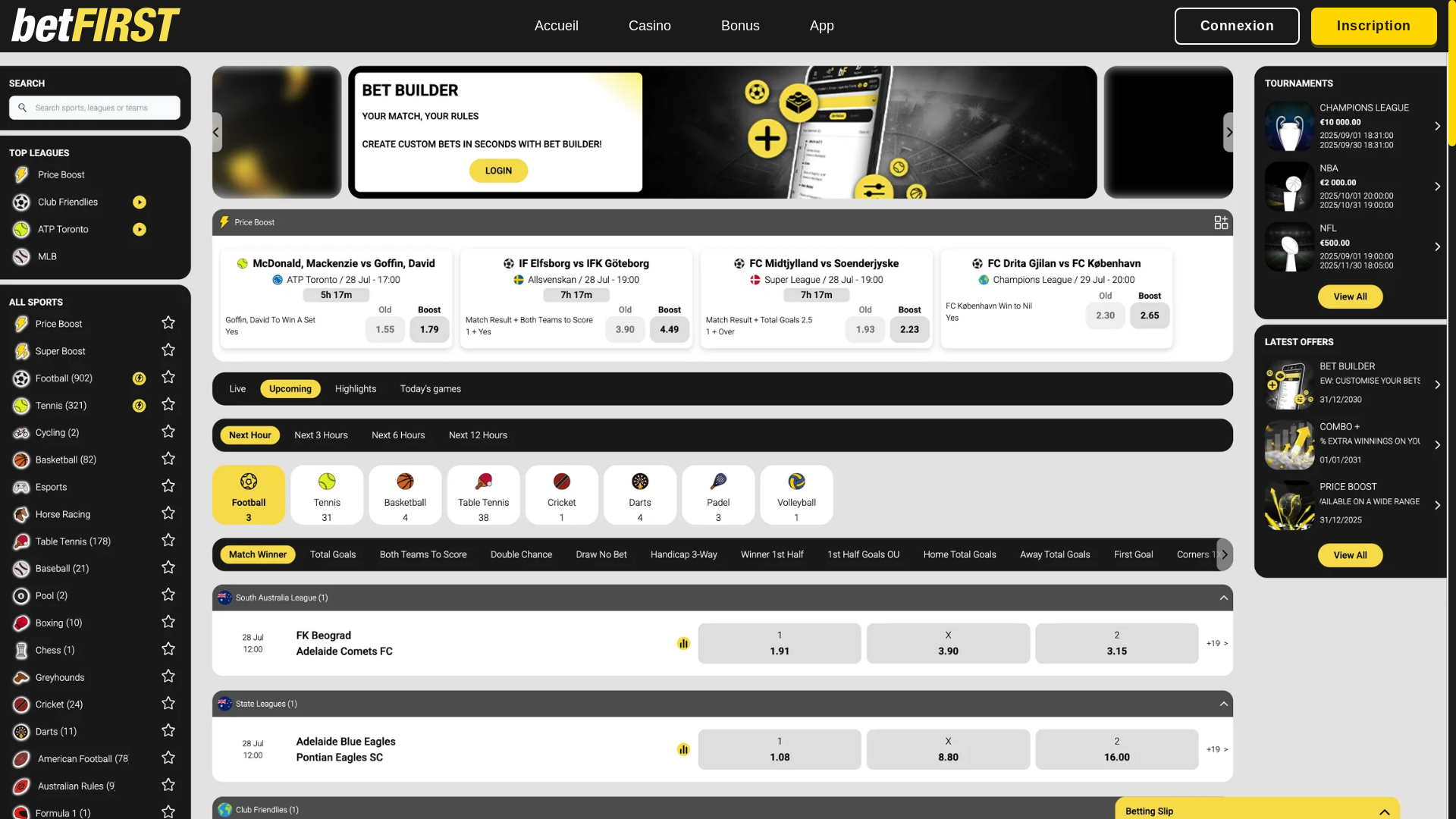 website screenshot of https://betfirst-casinos.com/