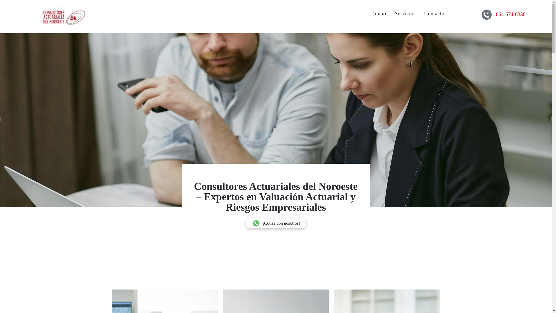 website screenshot of https://actuariosdelnoroeste.com.mx/