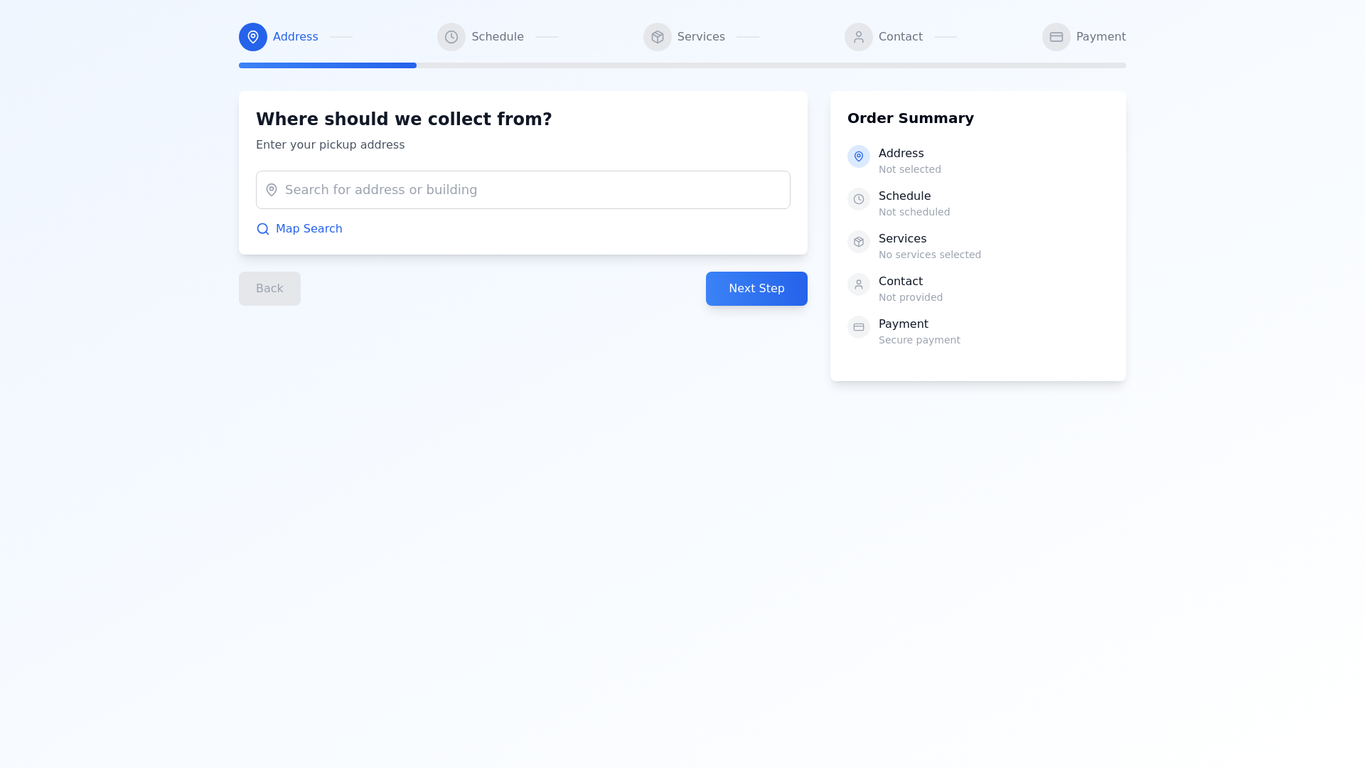 website screenshot of https://laundrybooking.pages.dev/