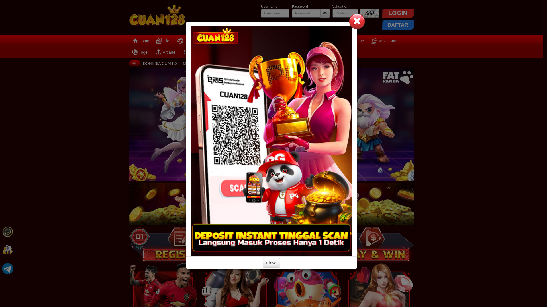 website screenshot of https://cuan128asia.org/