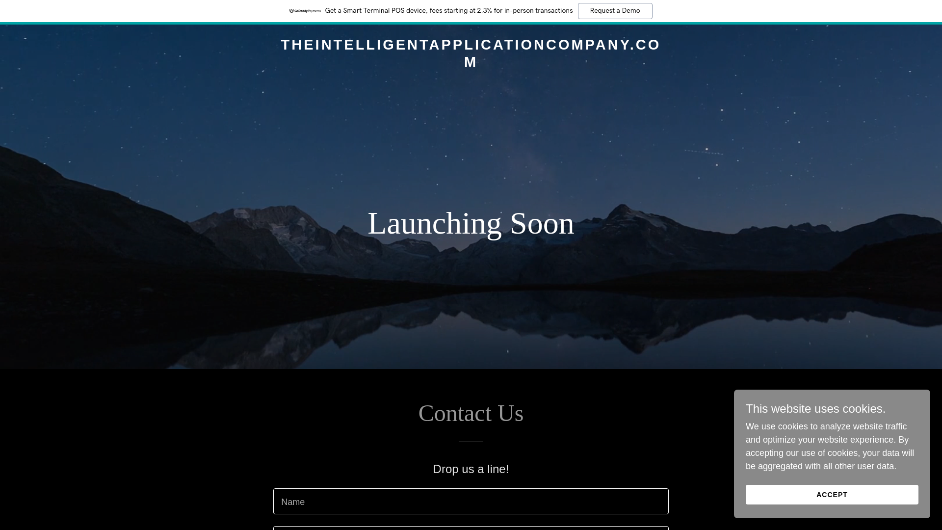 website screenshot of https://theintelligentapplicationcompany.com/