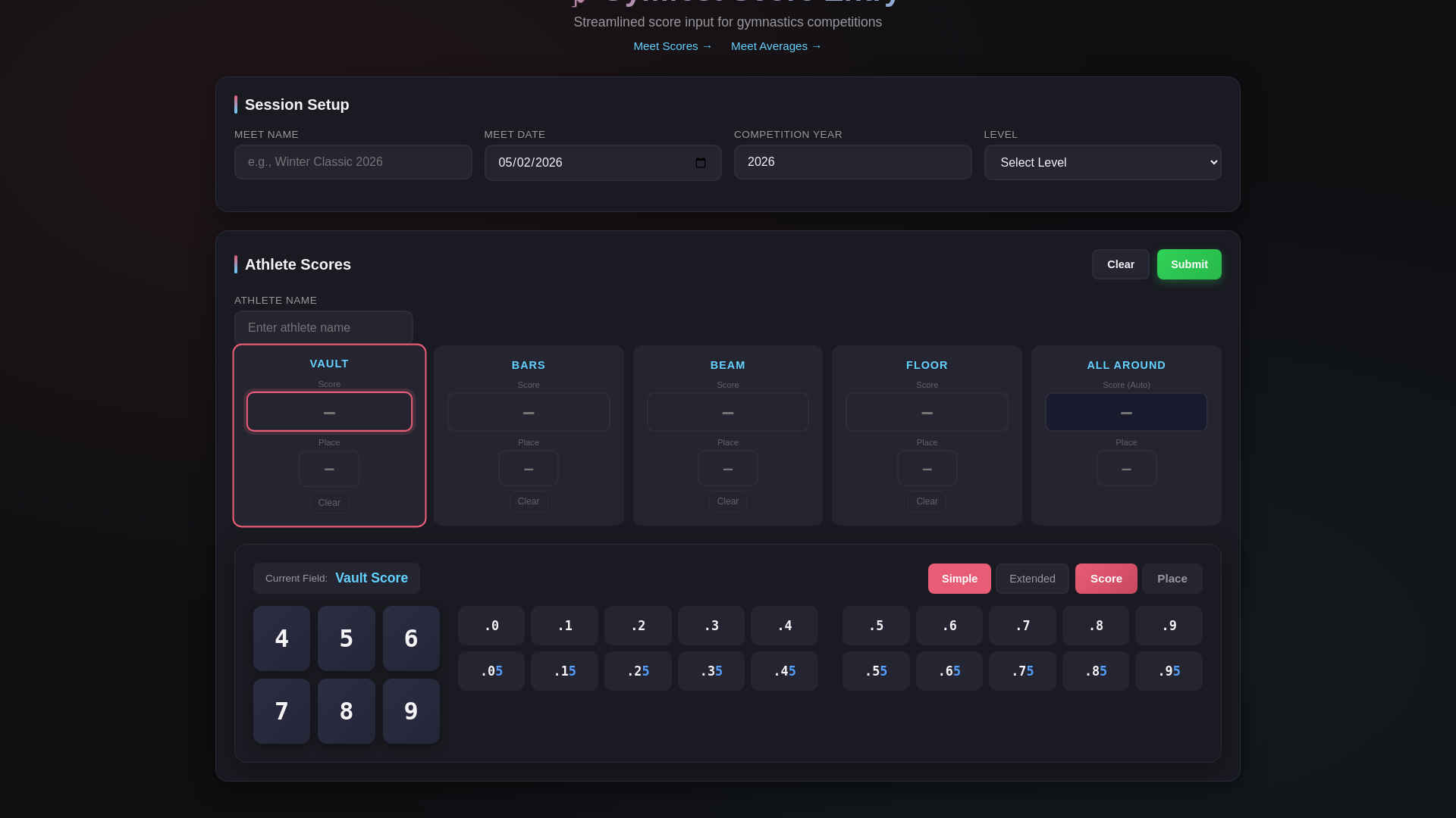 website screenshot of https://gymfest-dashboard.pages.dev/