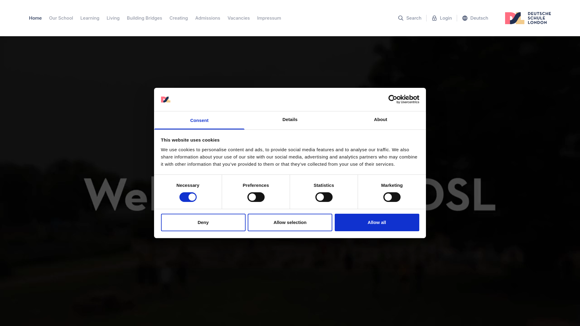 website screenshot of https://dslondon.org.uk/