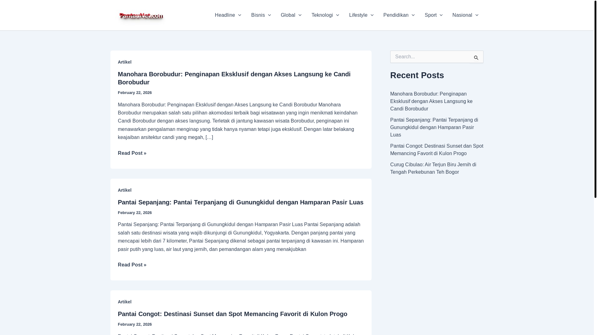 website screenshot of https://pantaunet.com/