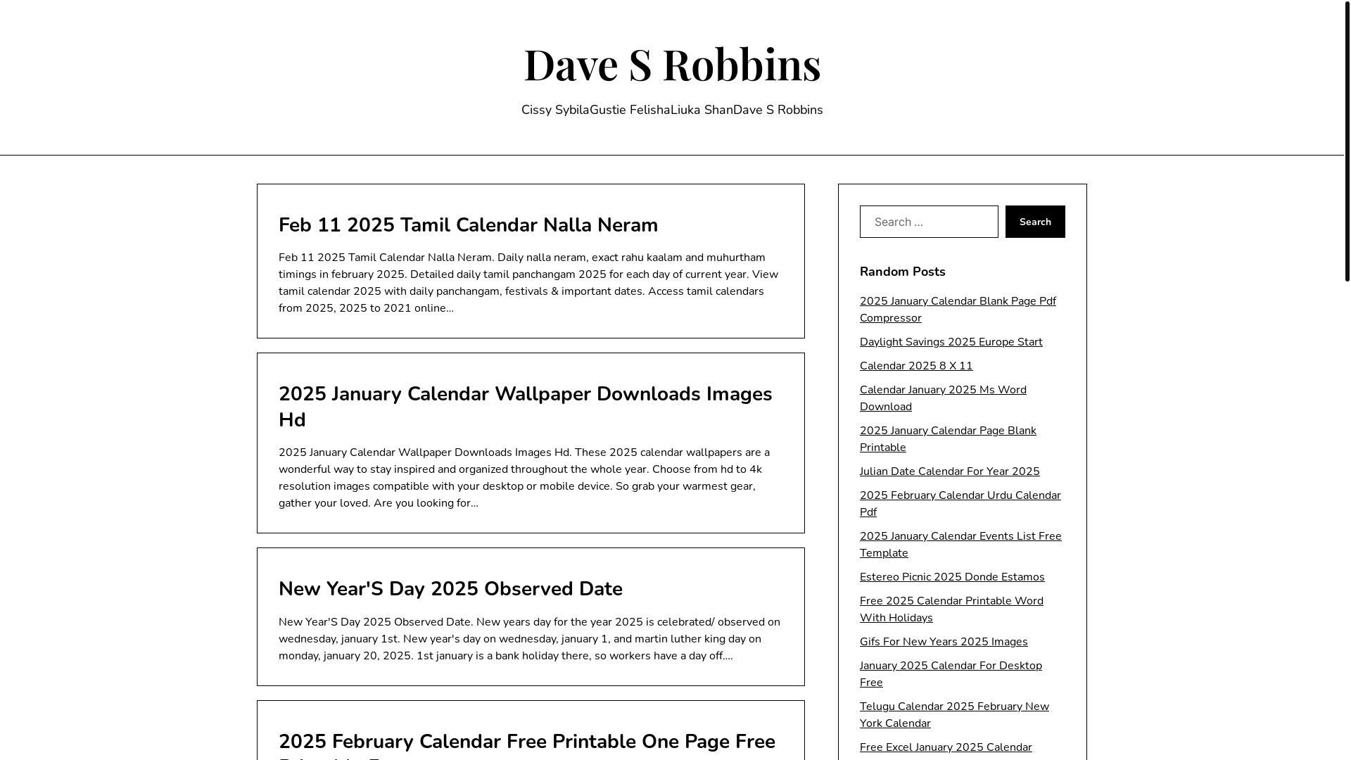 website screenshot of https://davesrobbinsk.pages.dev/