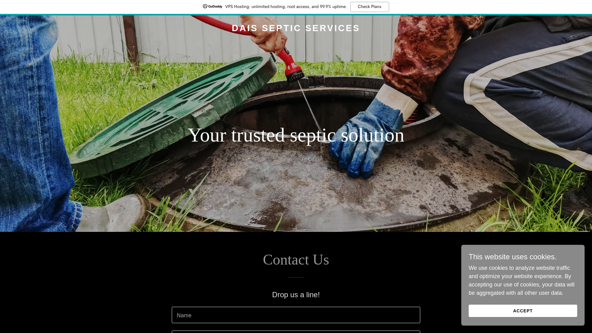 website screenshot of https://dais-services.com/