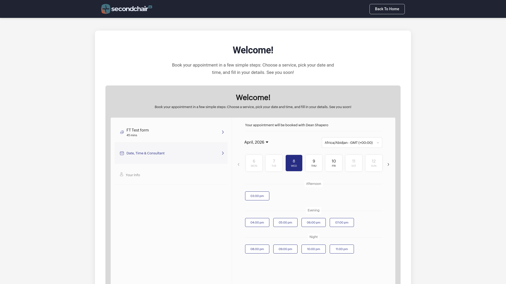 website screenshot of https://second-chairai.com/