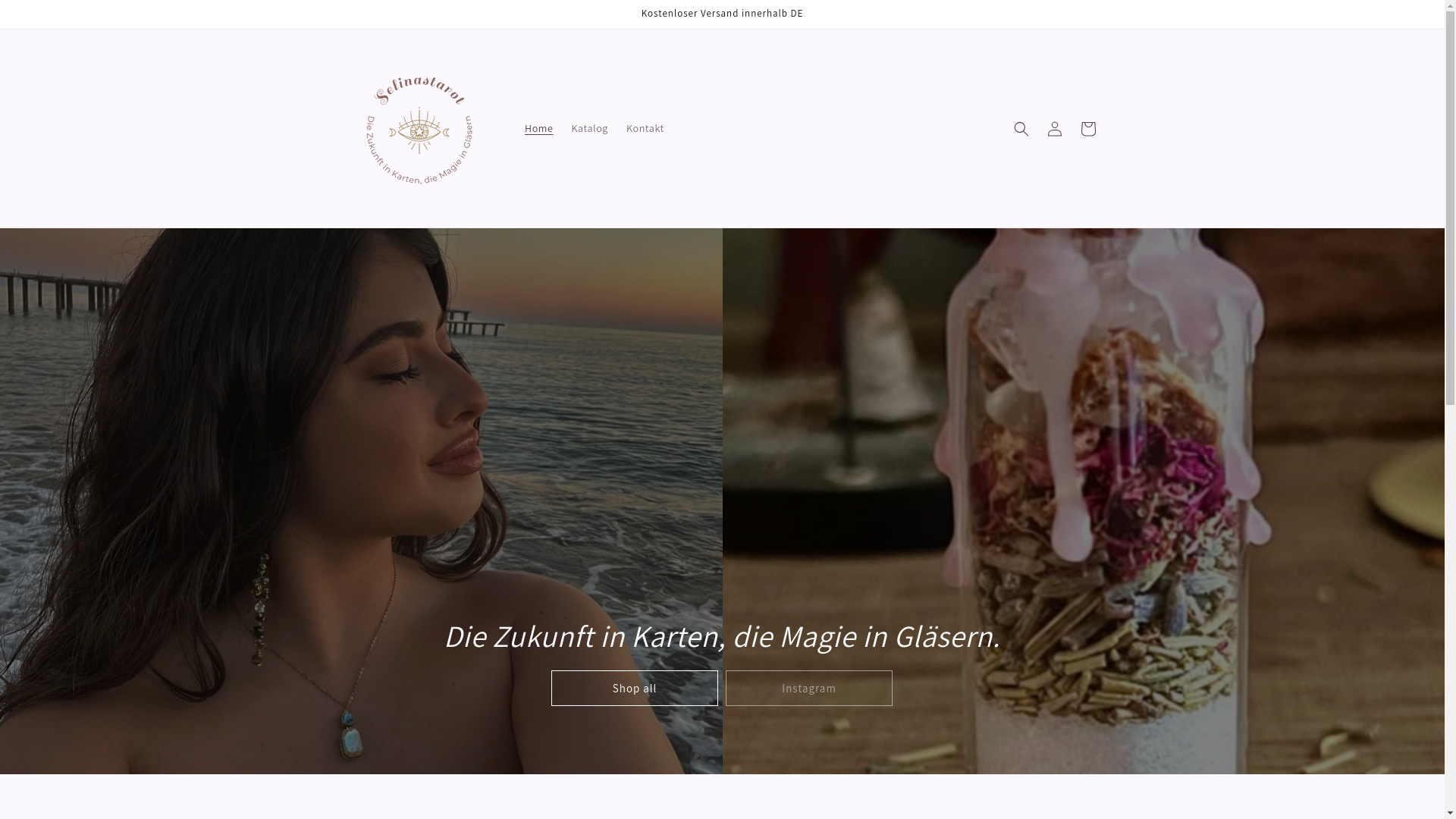 website screenshot of https://selinastarotshop.com/