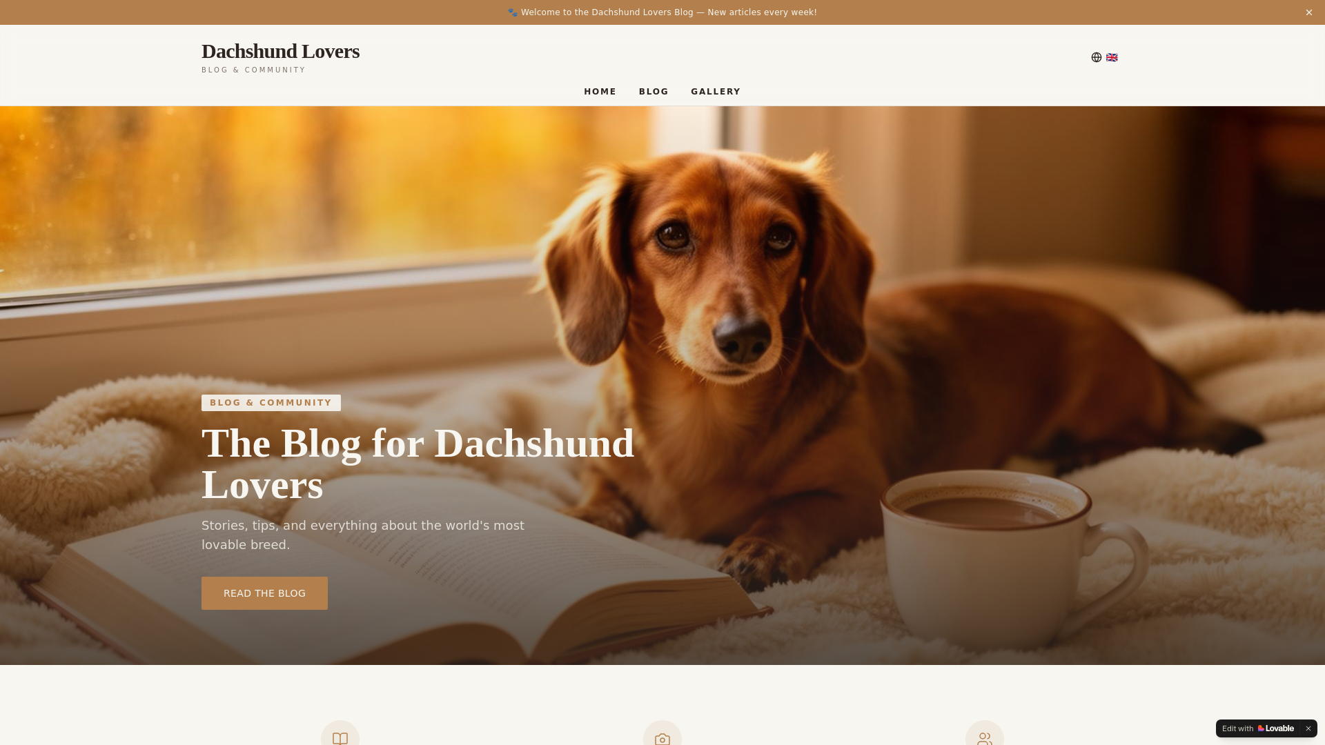 website screenshot of https://clubdachshundlovers.site/