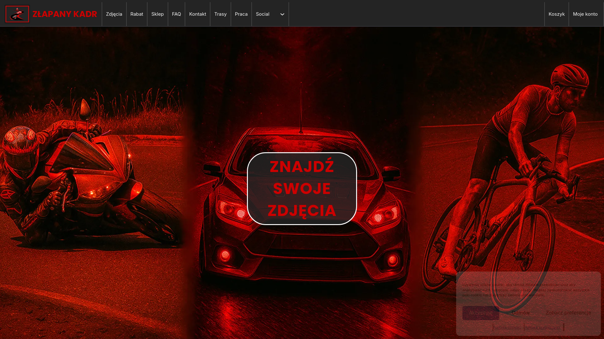 website screenshot of https://zlapanykadr.xyz/