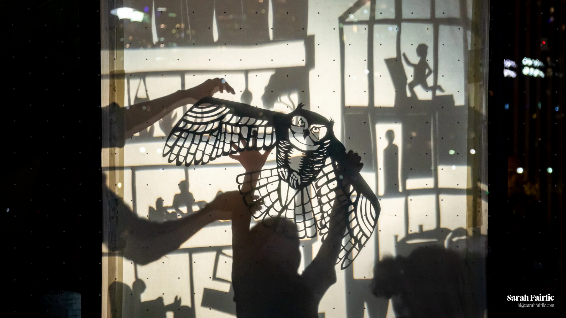 website screenshot of https://sarahfairlie.com/