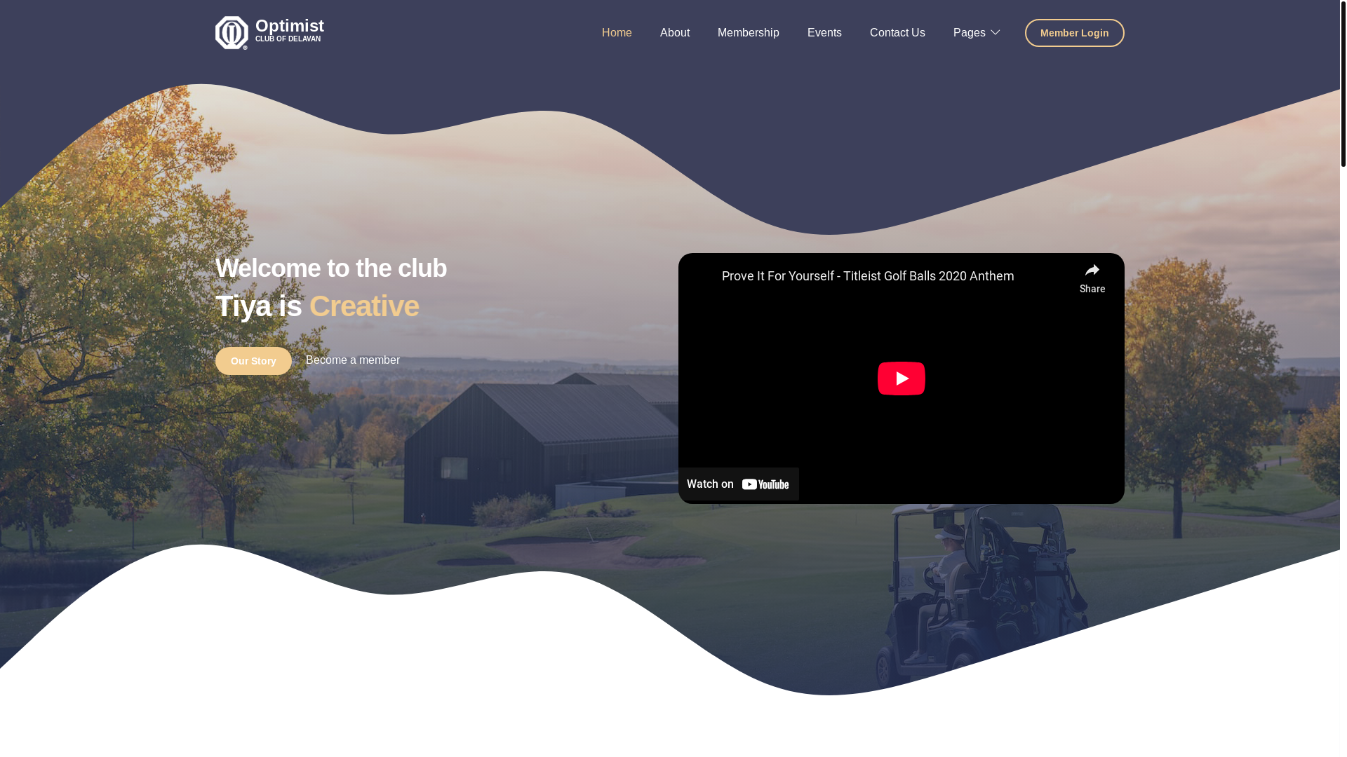 website screenshot of https://delavanoptimist.org/