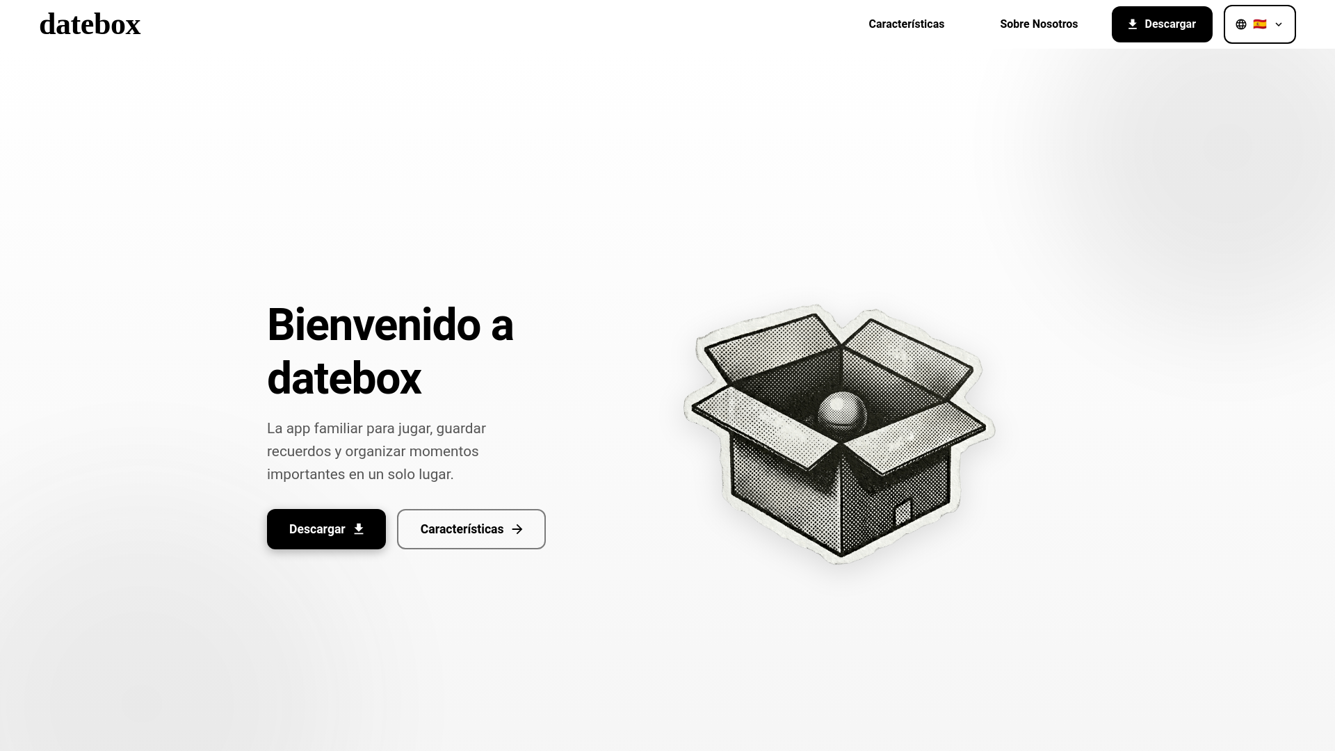 website screenshot of https://datebox.com.ar/