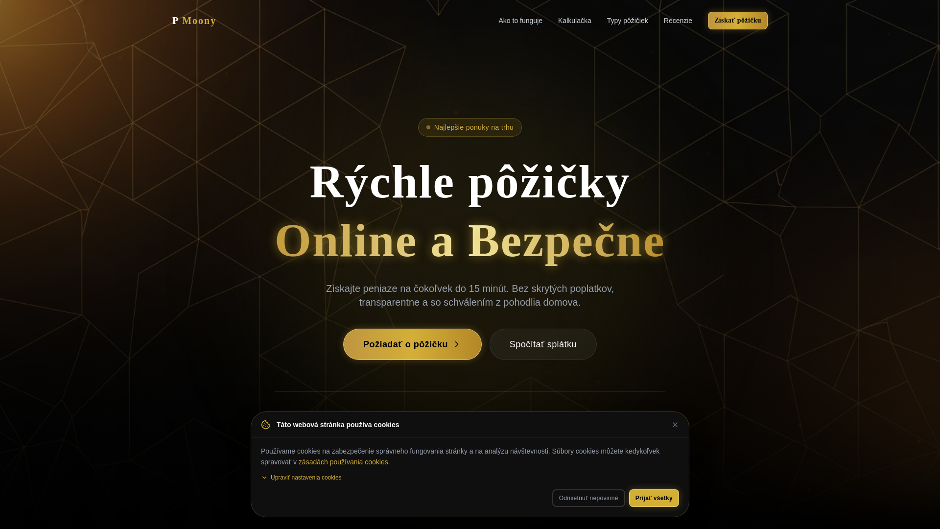 website screenshot of https://pmoony.com/