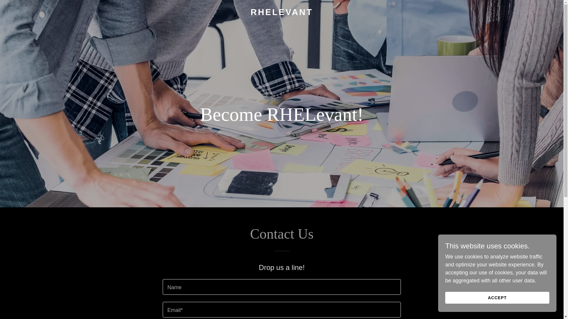 website screenshot of https://rhelevant.com/