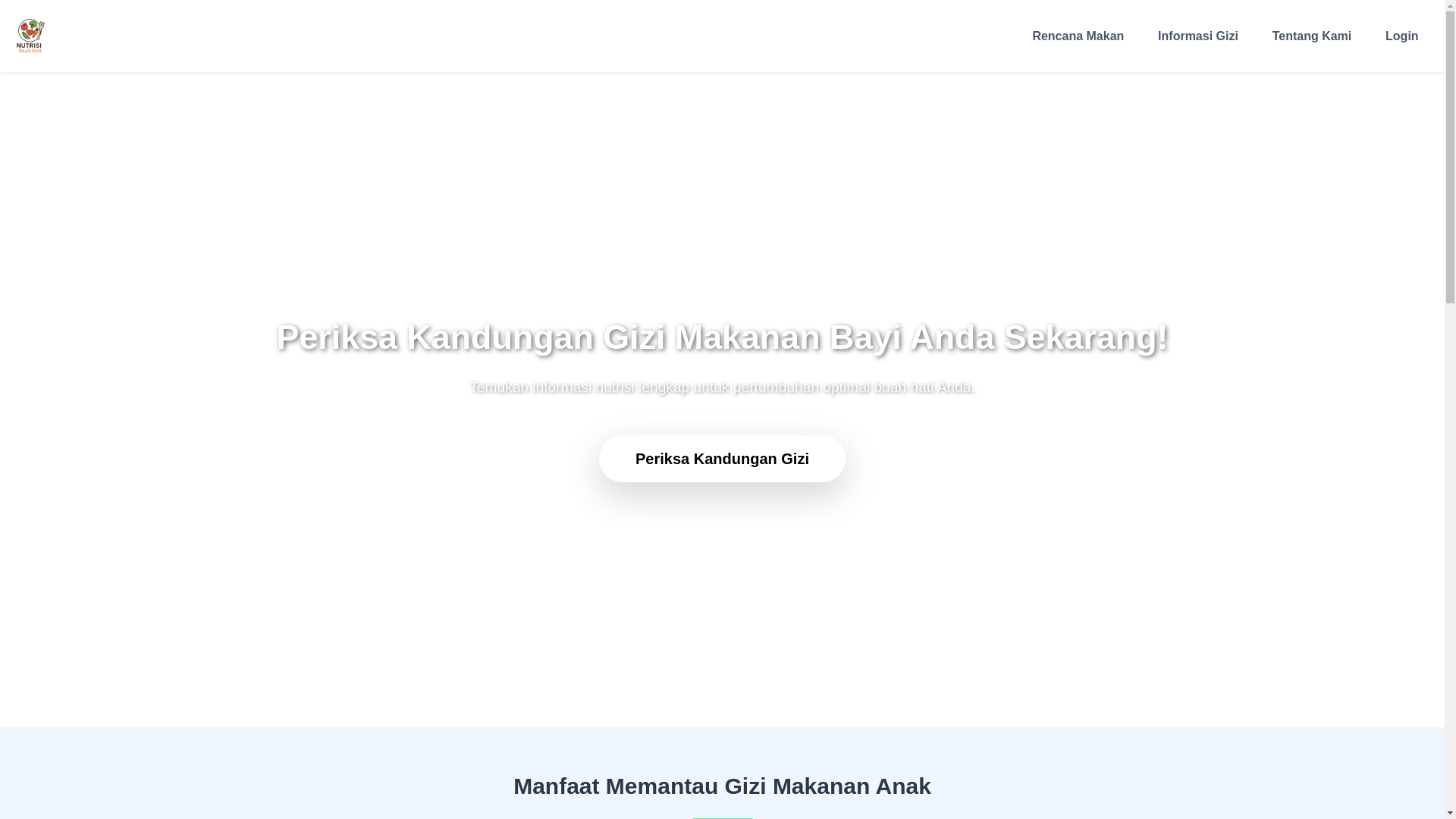 website screenshot of https://nutrisibuahhati.my.id/