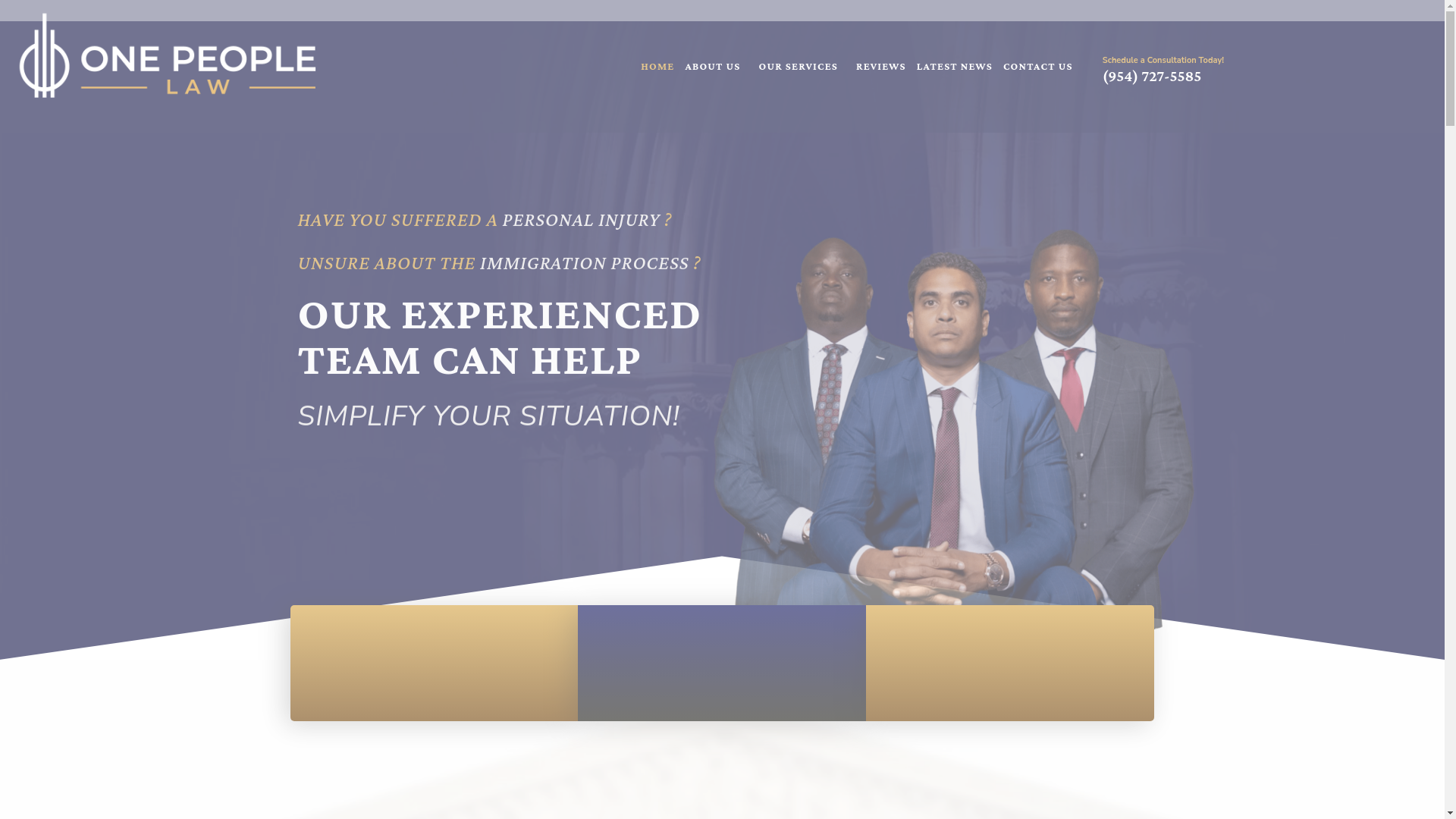website screenshot of https://onepeoplelaw.com/