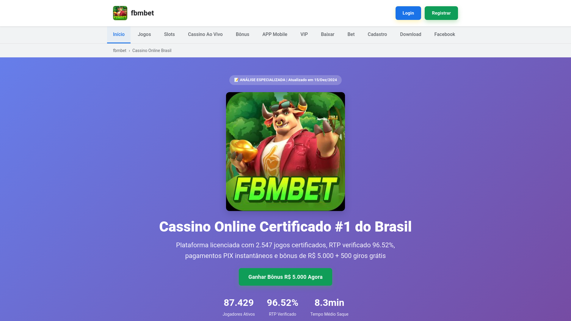 website screenshot of https://fbmbetxx.com/