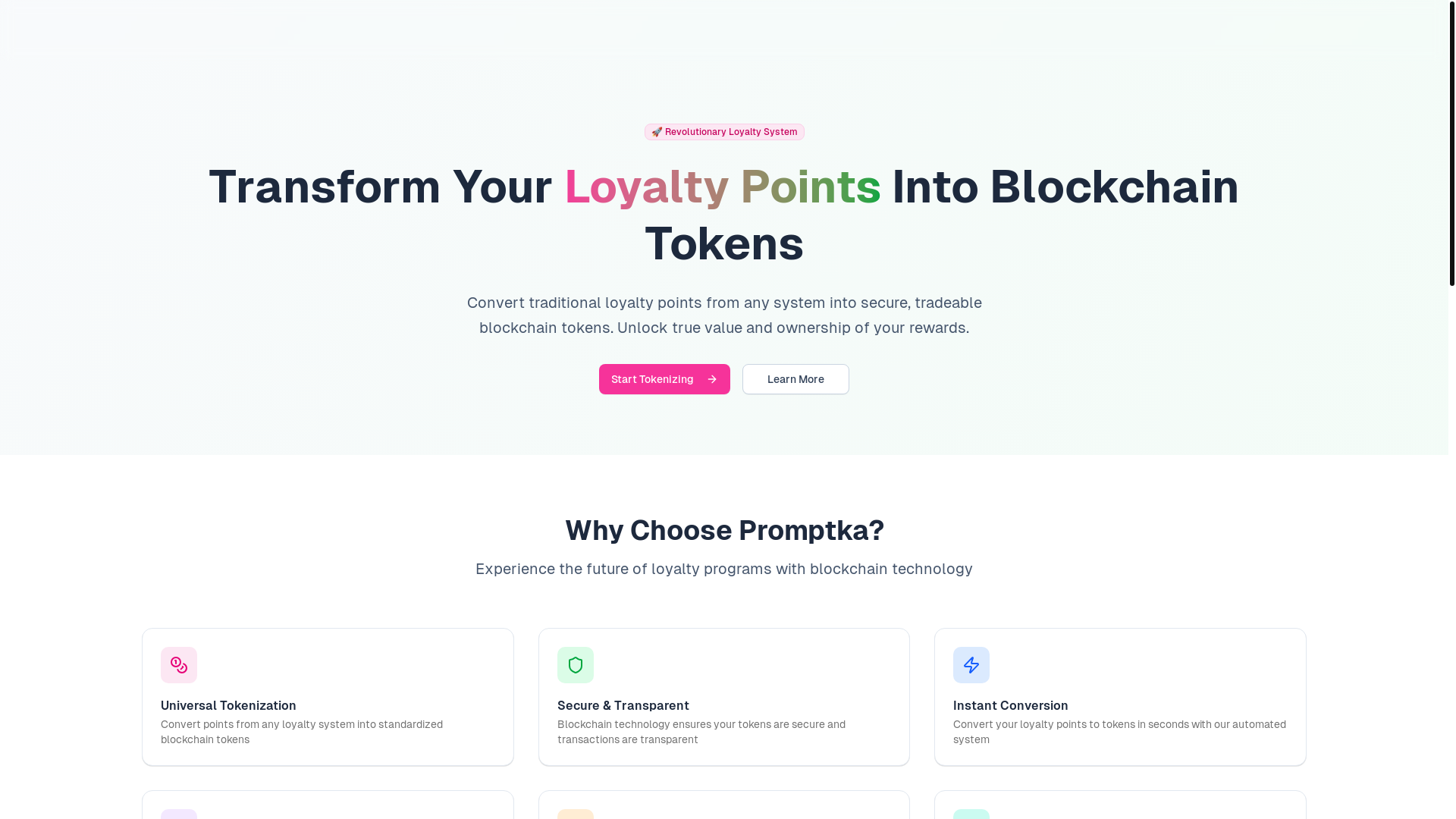 website screenshot of https://promptka-web.pages.dev/