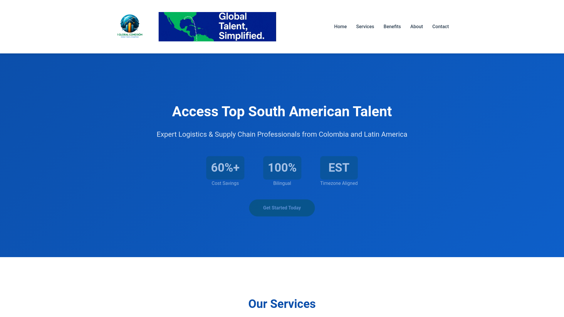 website screenshot of https://xn--1globalconexin-xob.com/