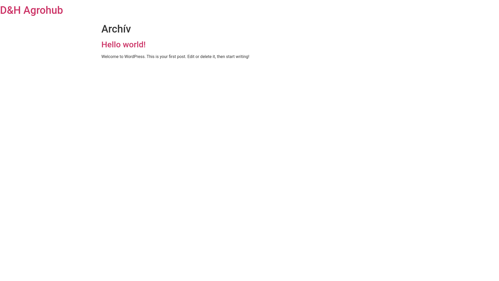 website screenshot of https://dhagrohub.sk/