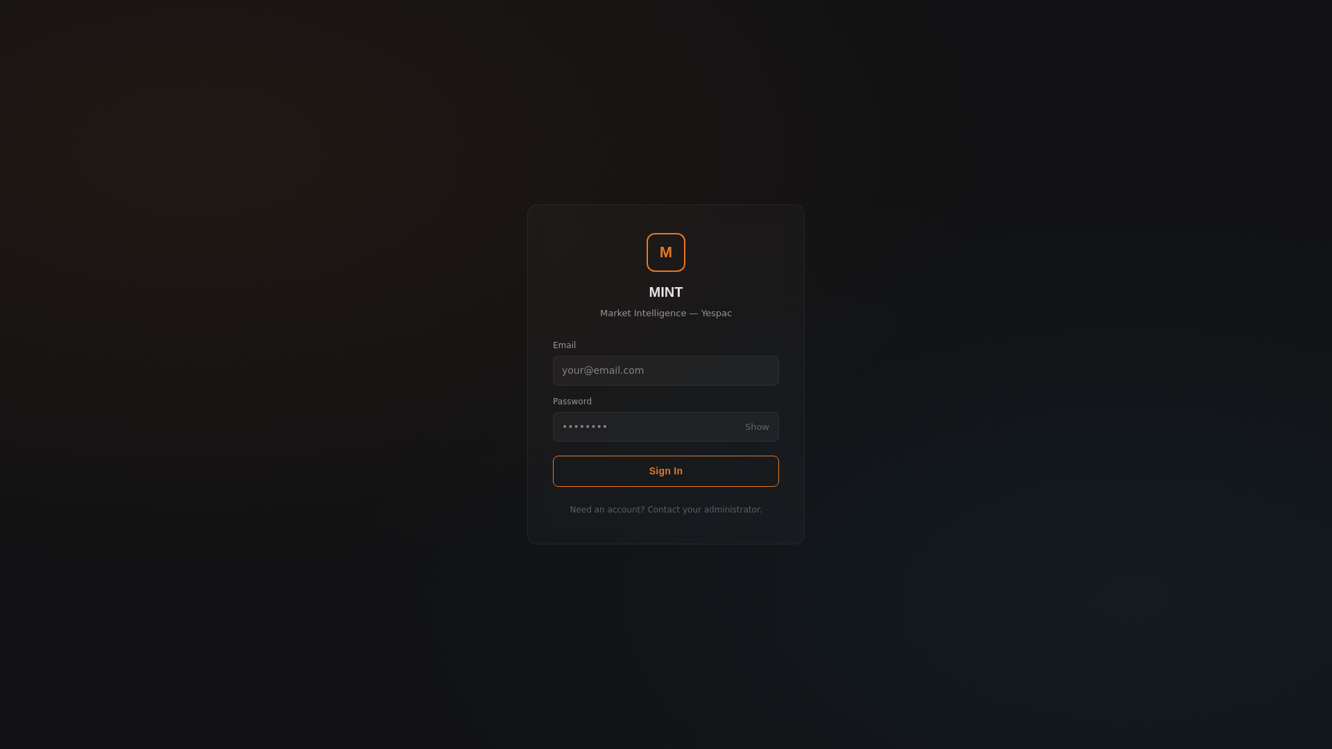website screenshot of https://mint-yespac.pages.dev/