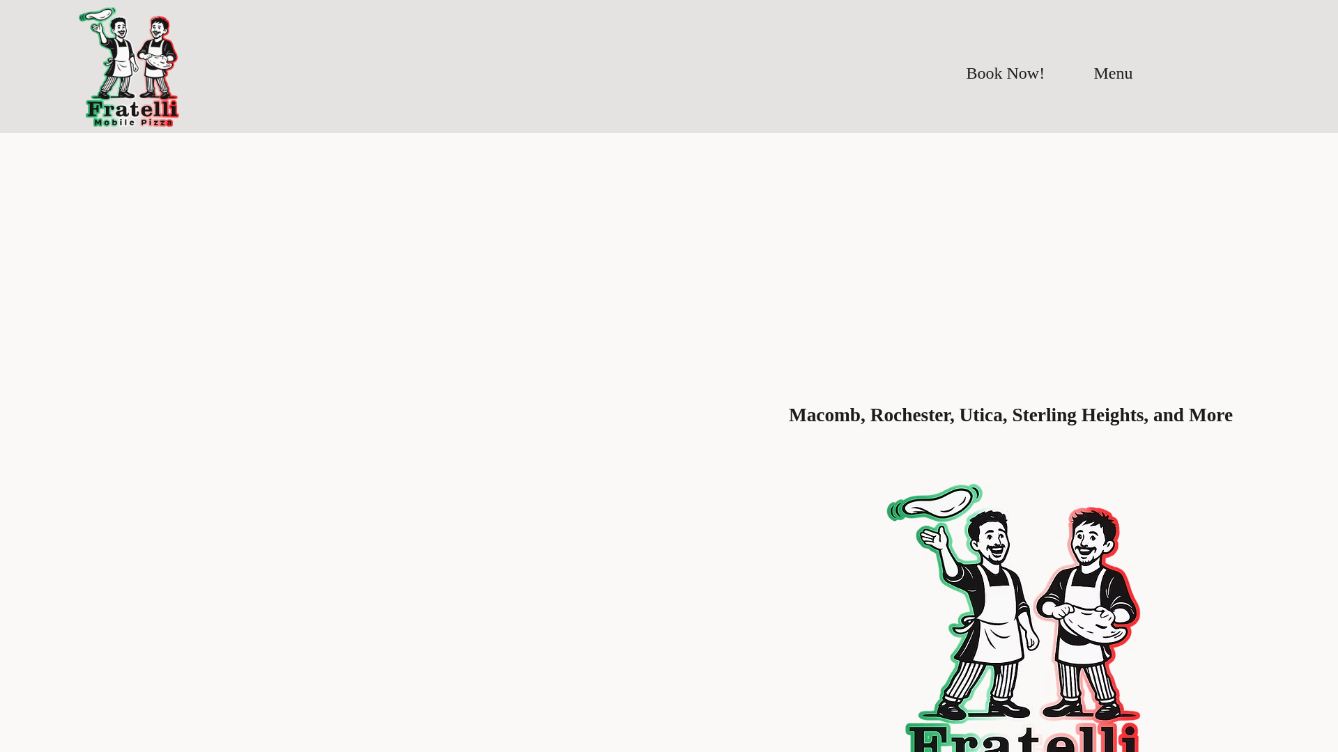 website screenshot of https://fratellimobilepizza.com/