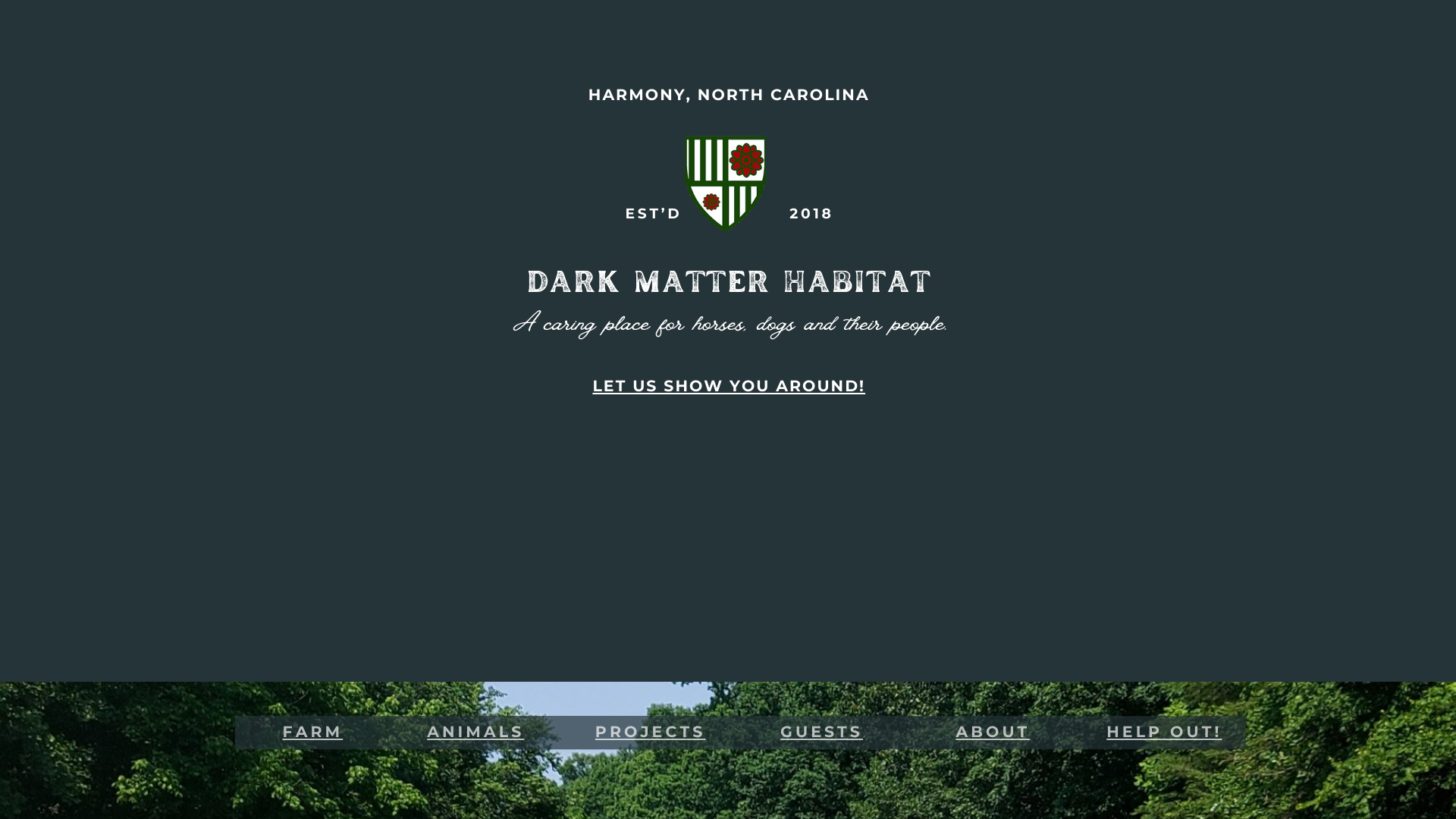 website screenshot of https://darkmatterfarm.com/