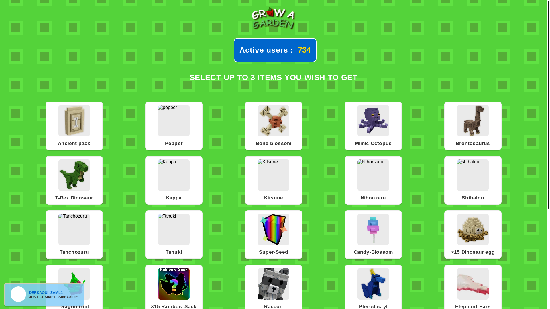 website screenshot of https://growitems2.pages.dev/