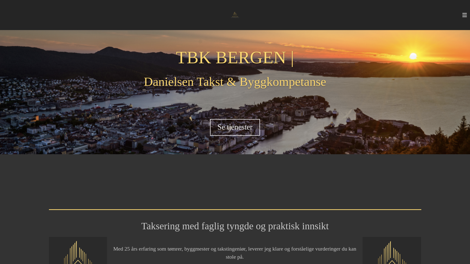 website screenshot of https://danielsentakstbyggkompetanse.no