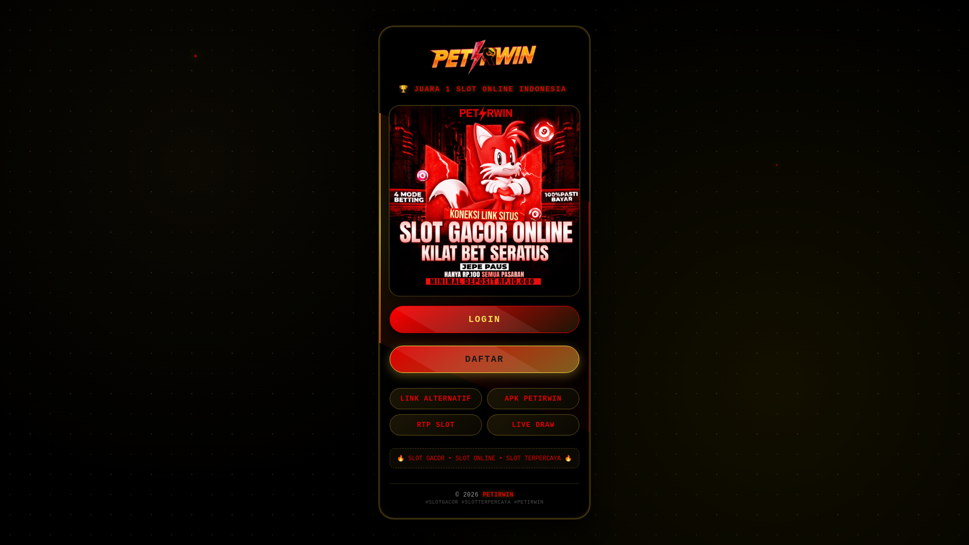 website screenshot of https://yangresmiyapetirwin.pages.dev/
