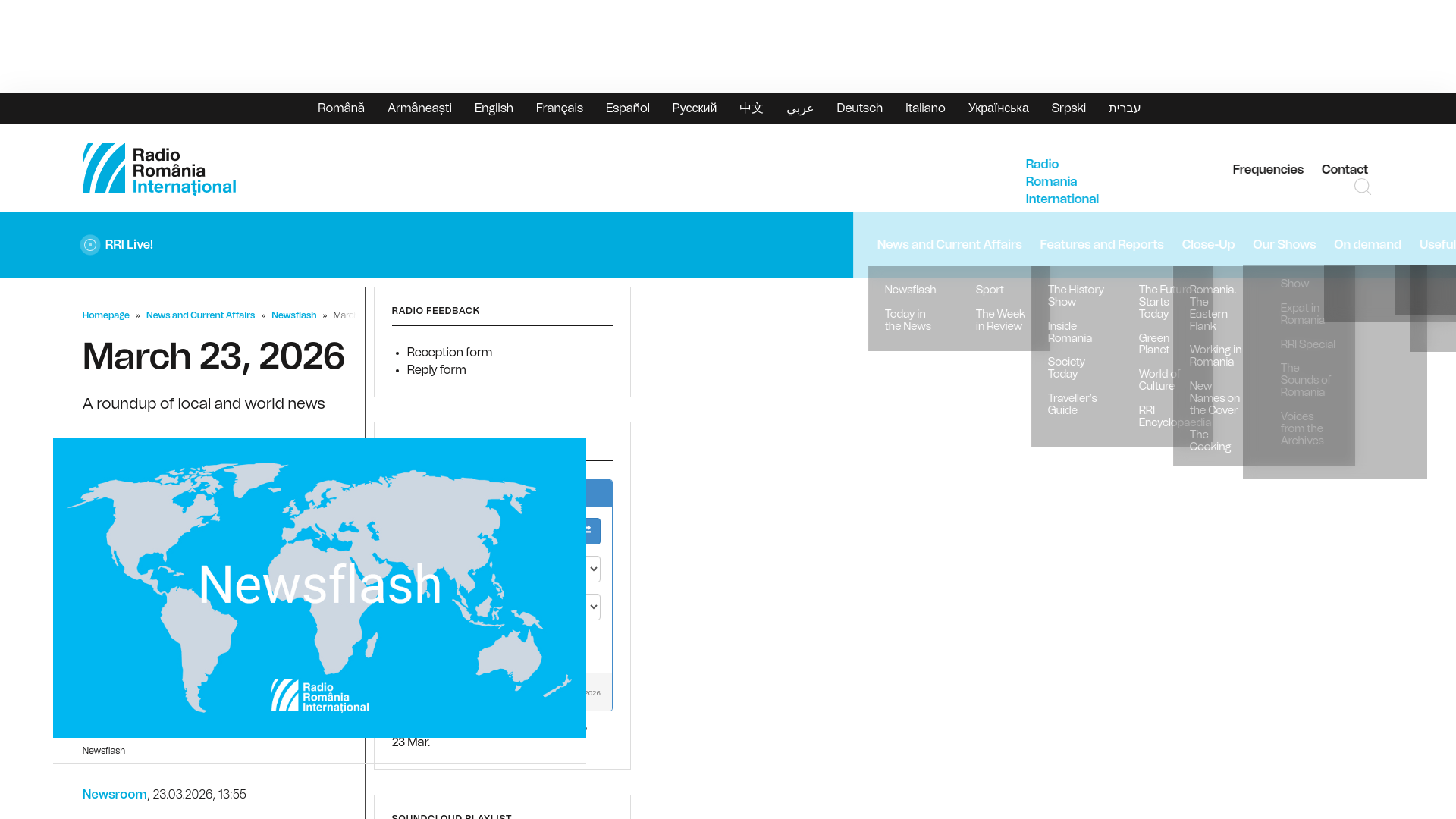 website screenshot of https://www.rri.ro/en/news-and-current-affairs/newsflash/march-23-2026-id997499.html