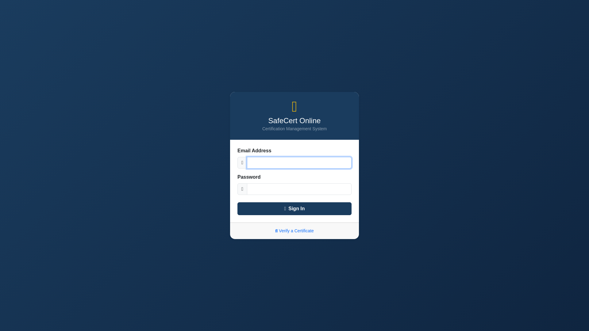 website screenshot of https://safecertonline.co.uk/
