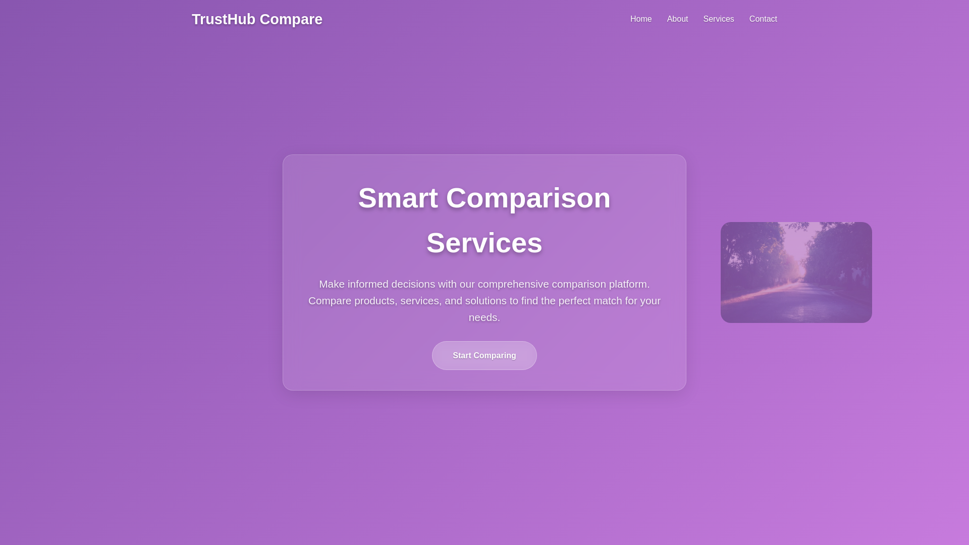 website screenshot of https://trusthubcompare.cyou/