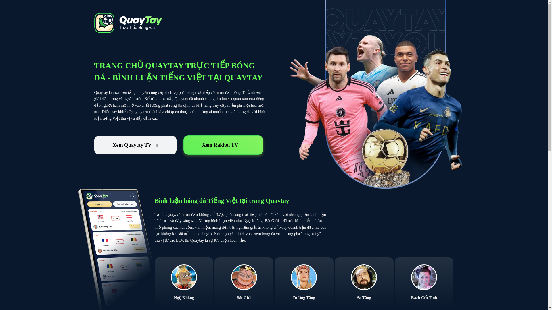 website screenshot of https://quaytay-landing.pages.dev/