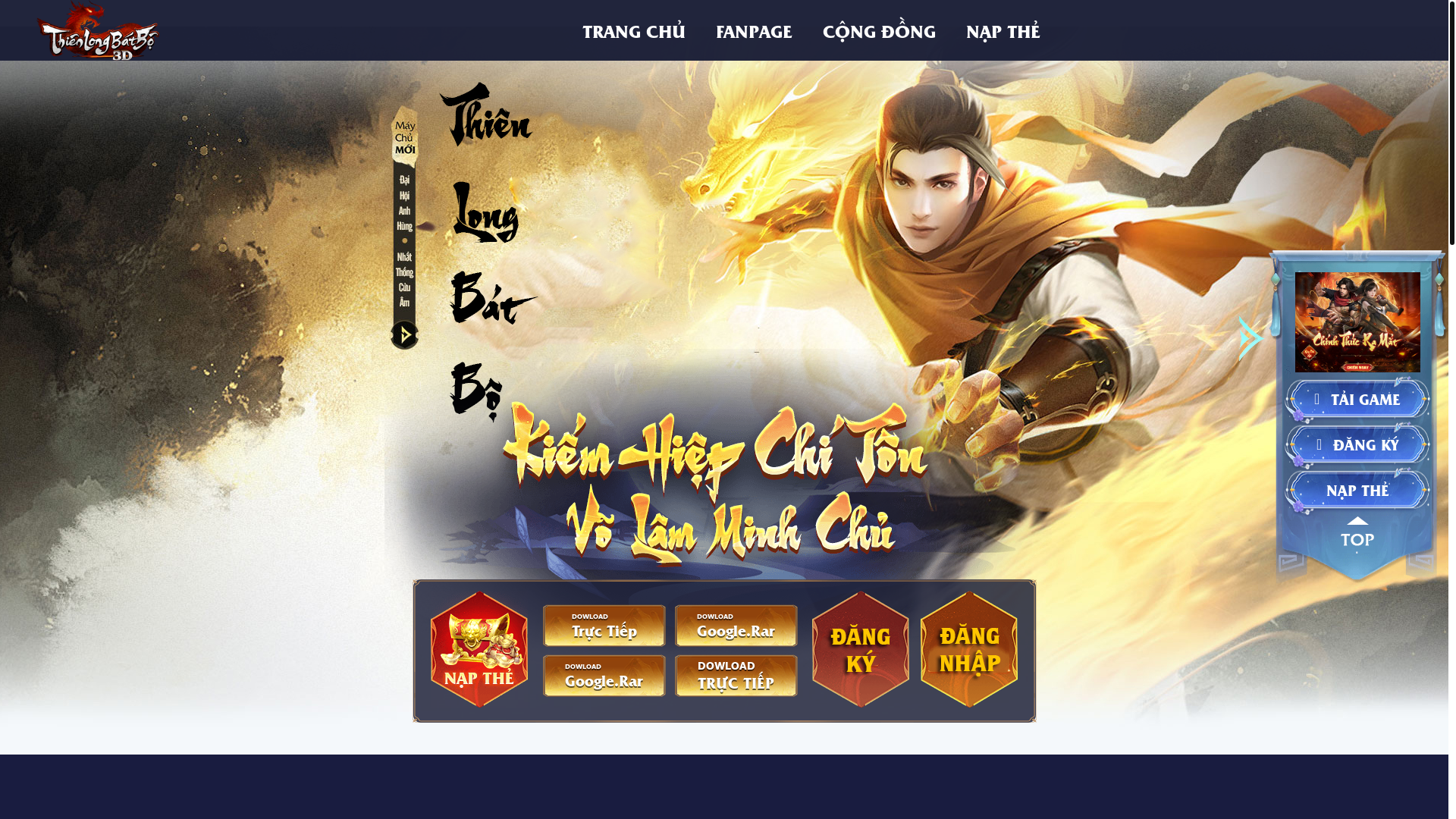 website screenshot of https://tlbbtieungao.info/