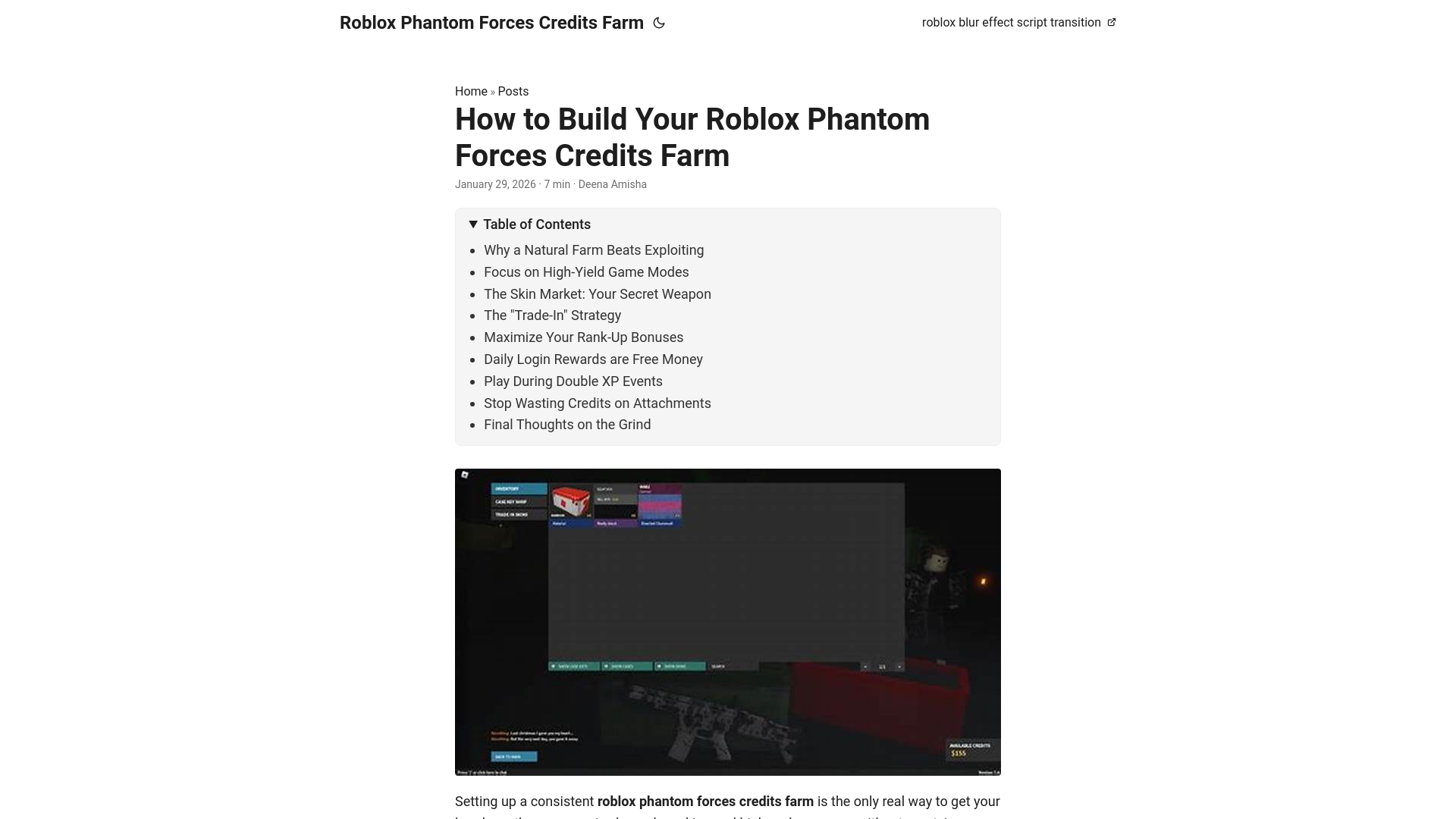 website screenshot of https://roblox-phantom-forces-credits-farm.pages.dev/