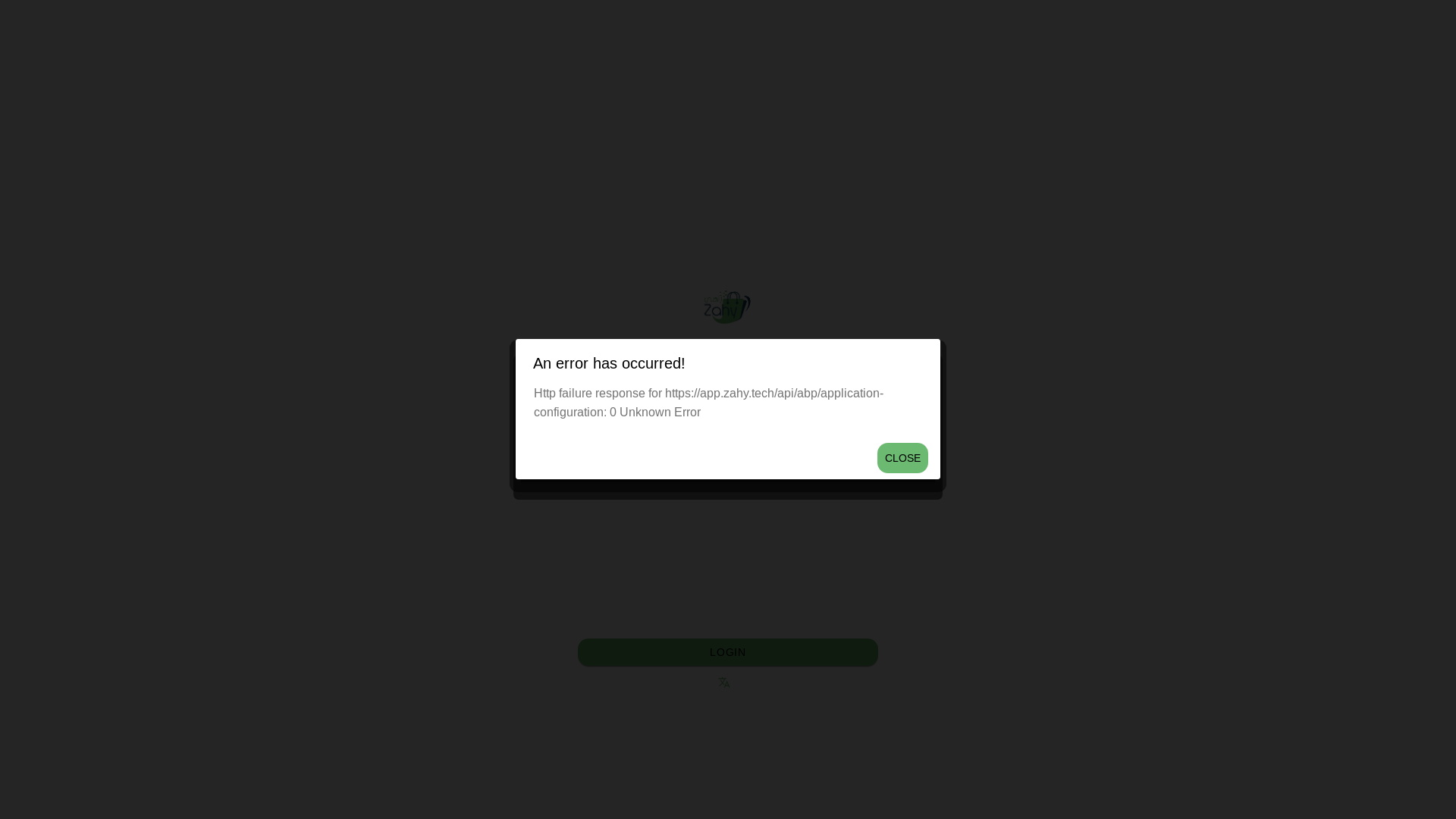 website screenshot of https://zahy-admin.pages.dev/