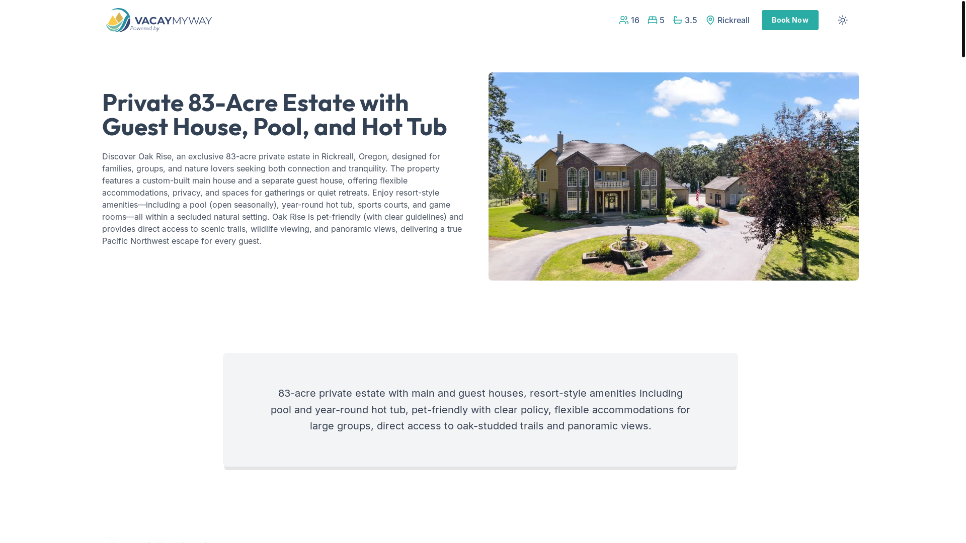 website screenshot of https://savannahseclusion.estate/