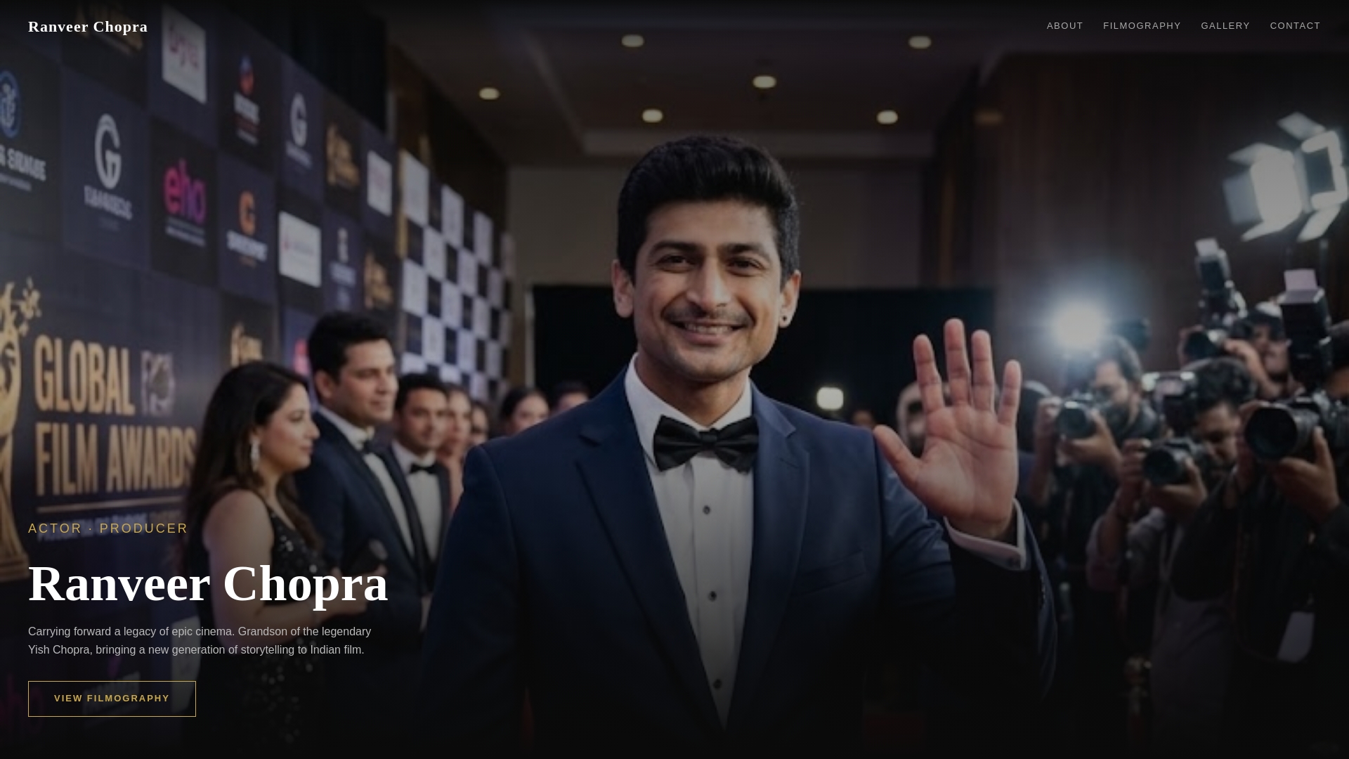 website screenshot of https://ranveerchopra.com/