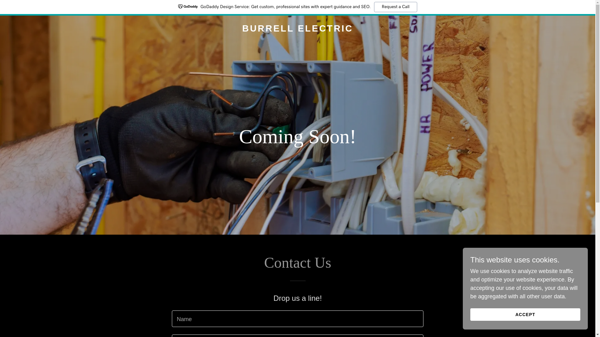 website screenshot of https://burrell-electric.com/