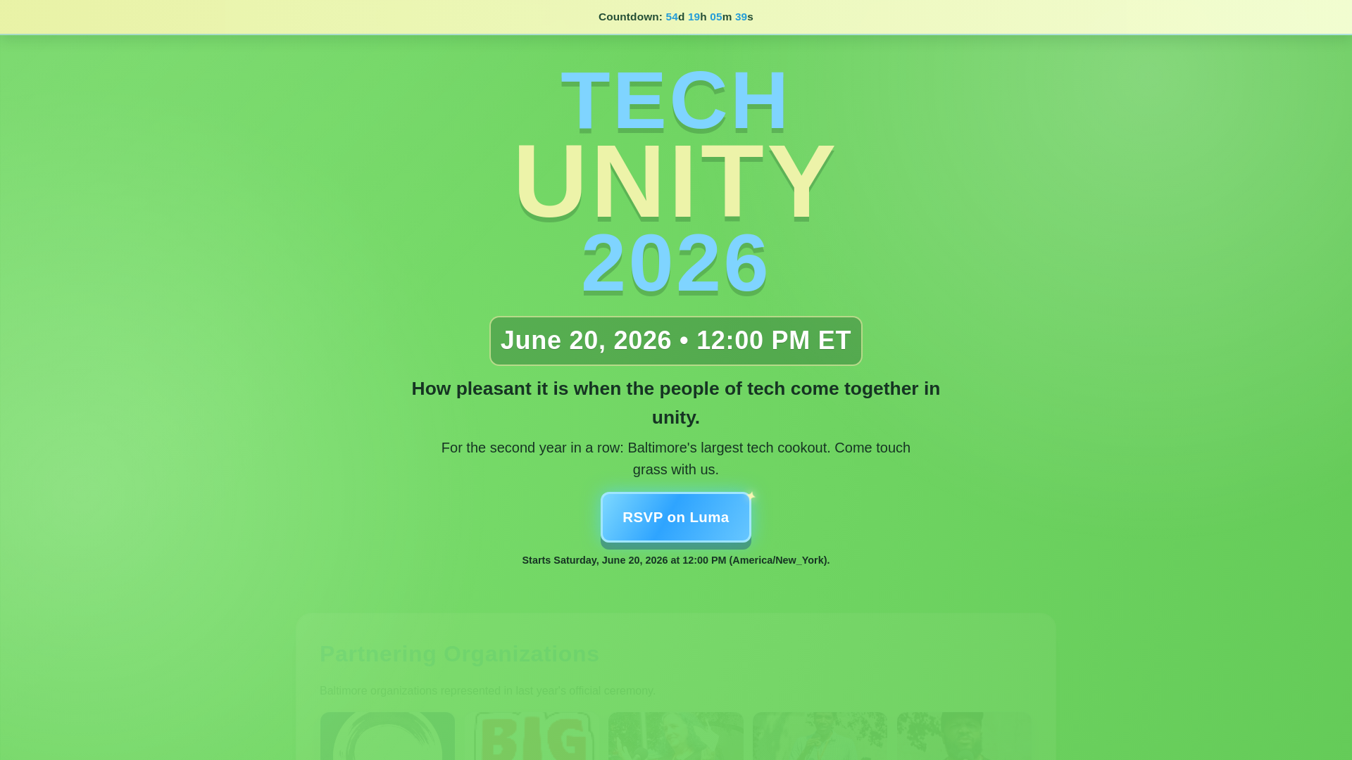 website screenshot of https://techunity.cc/